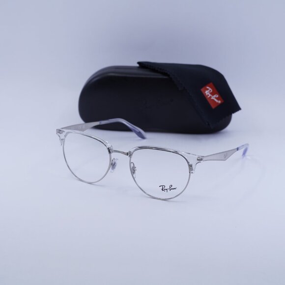 Ray Ban RX6396 2936 Eyeglasses Silver 53mm Oval Frame - Picture 10 of 10